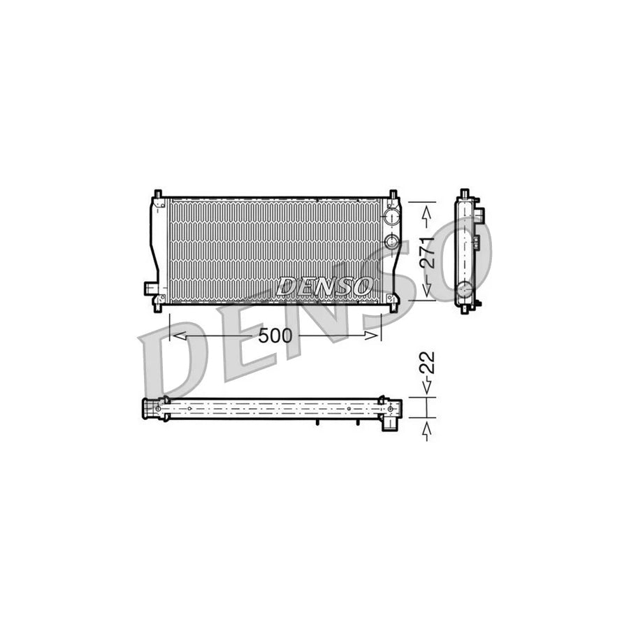 Denso DRM03011 Drm03011 Engine Radiator For Austin Metro Hatchback | ML Performance UK