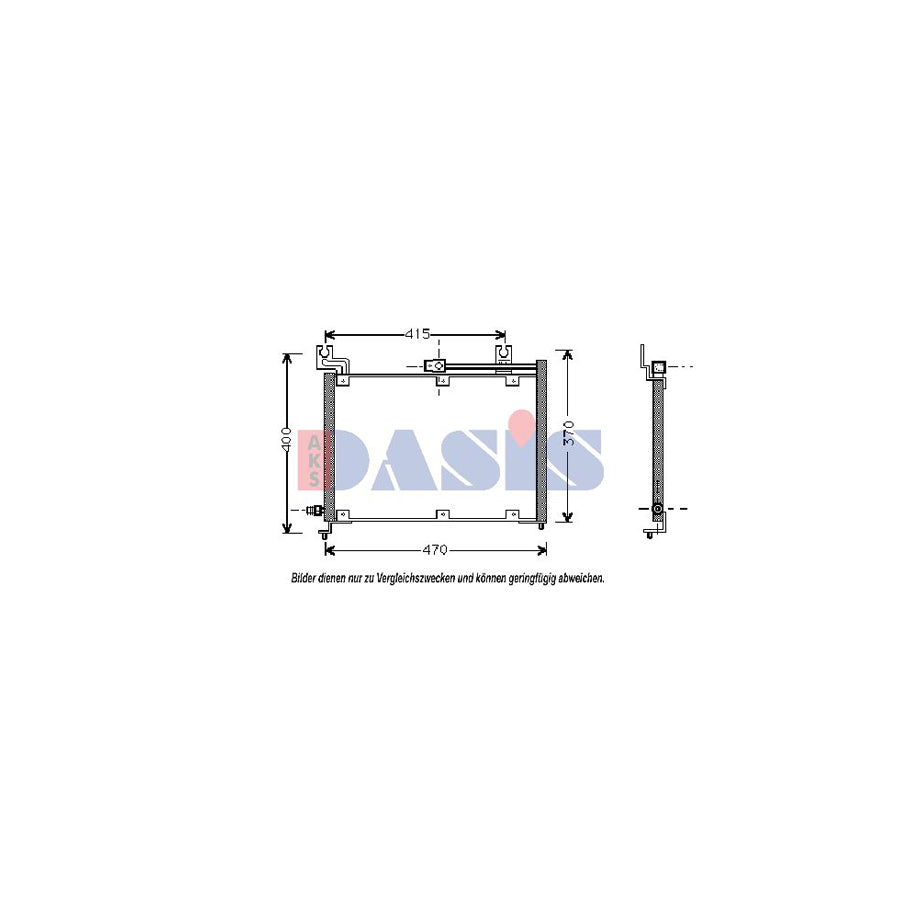 AKS Dasis 322040N Air Conditioning Condenser For Suzuki Swift | ML Performance UK