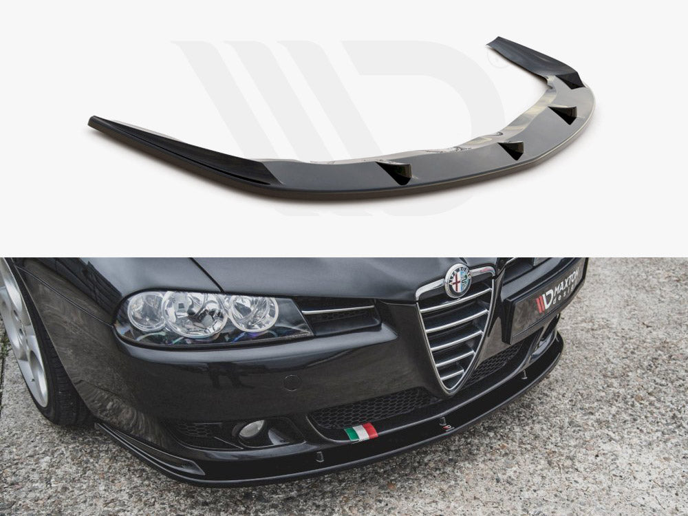 Maxton Design AL-156F-FD1T Front Splitter Alfa Romeo 156 Facelift (2003-2006) | ML Performance UK Car Parts