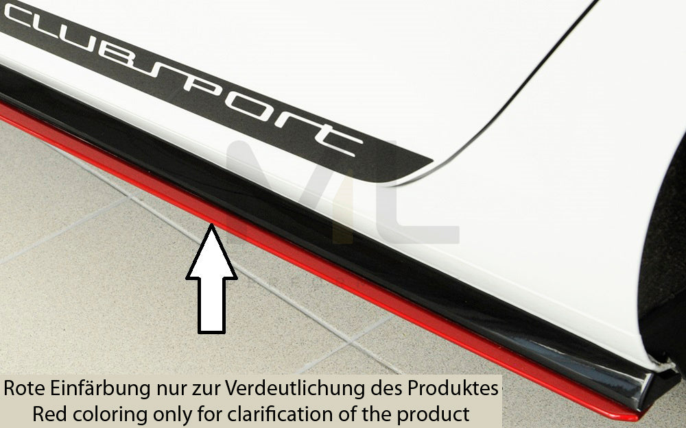 Rieger 00059576 VW R & GTI Clubsport Side Skirt Splitter 1 | ML Performance UK Car Parts