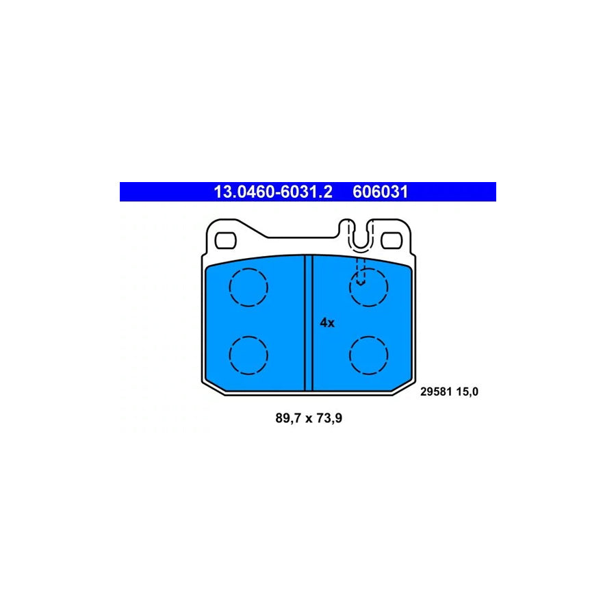 ATE 13.0460-6031.2 Brake Pad Set