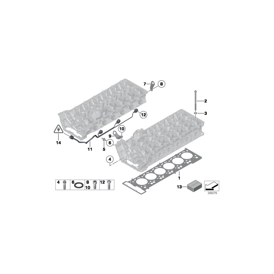 Genuine BMW 11127582455 RR4 F02 RR5 Set Bolt Cylinder Head M11X175 (Inc. Wraith, 760LiS & Ghost EWB) | ML Performance UK Car Parts