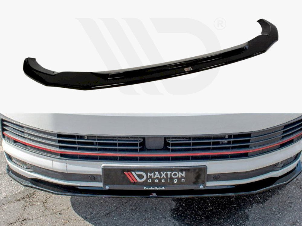 Maxton Design VW-T6-FD2T Front Splitter V.2 VW T6 | ML Performance UK Car Parts