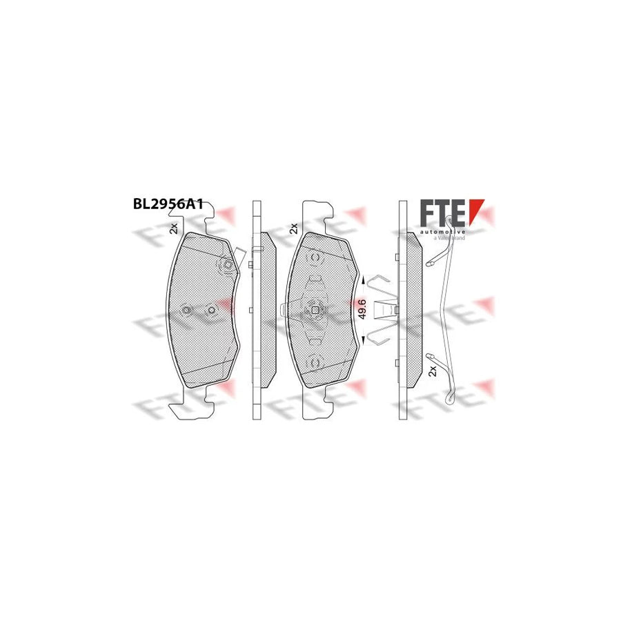 Fte BL2956A1 Brake Pad Set For Opel Corsa E Hatchback (X15) | ML Performance UK Car Parts