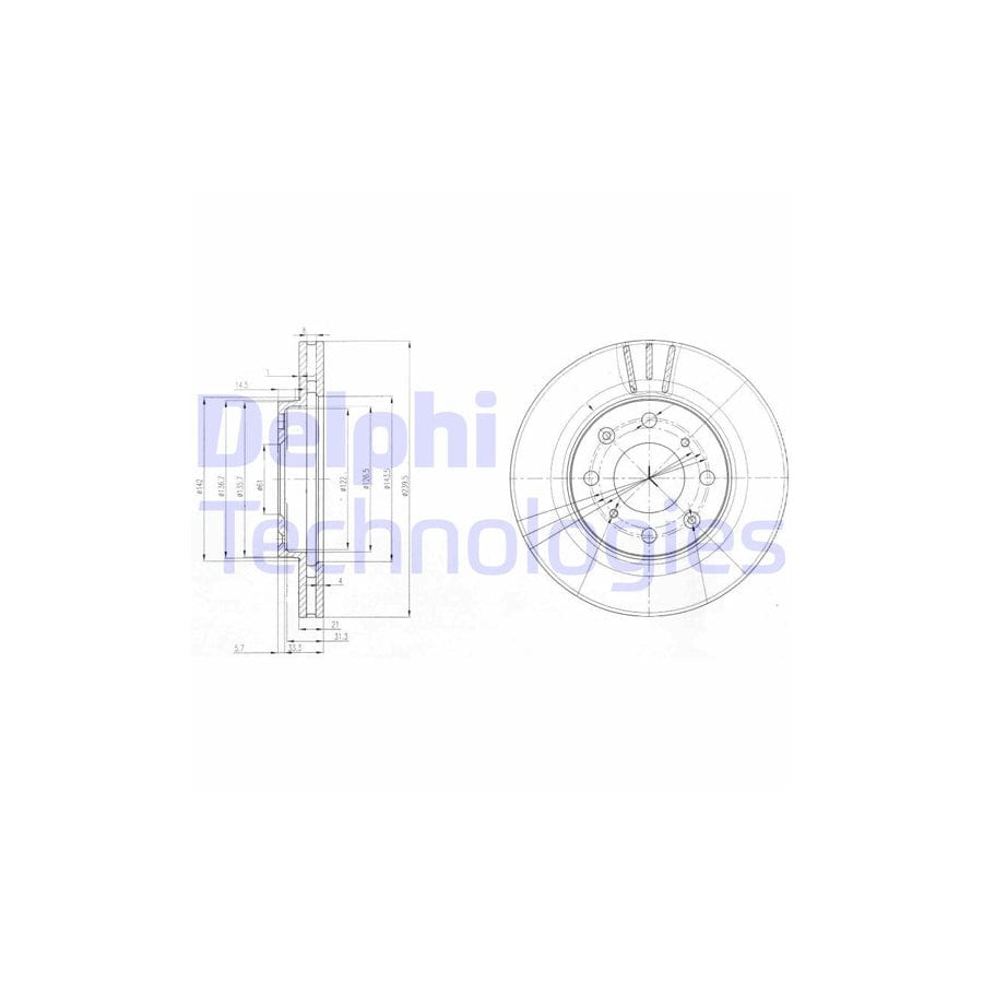 Delphi Bg3794 Brake Disc