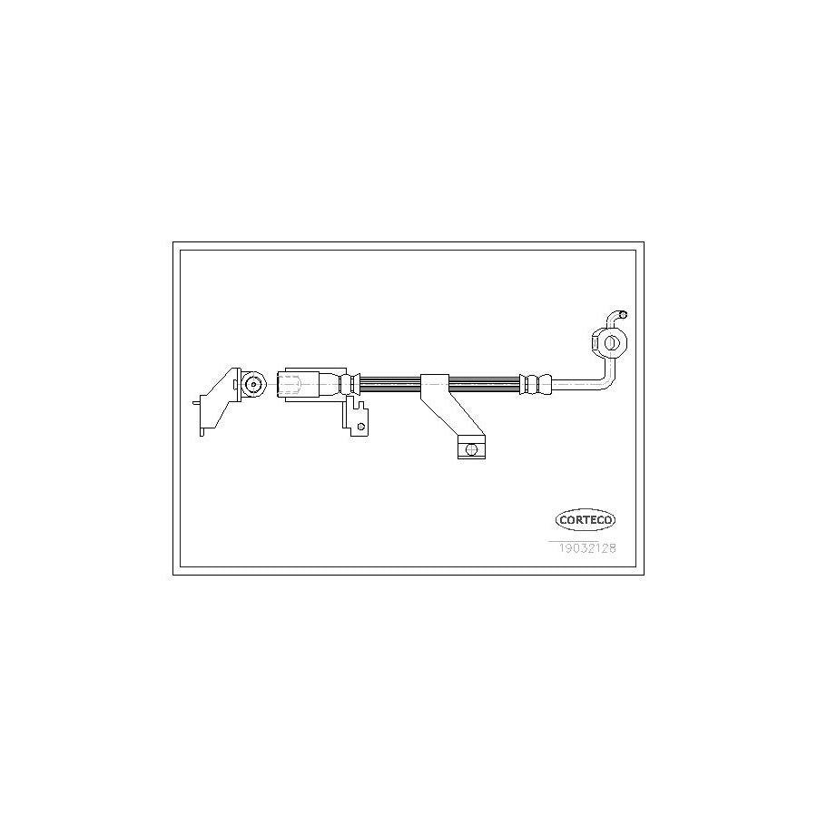 Corteco 19032128 Brake Hose For Ford Escort | ML Performance UK