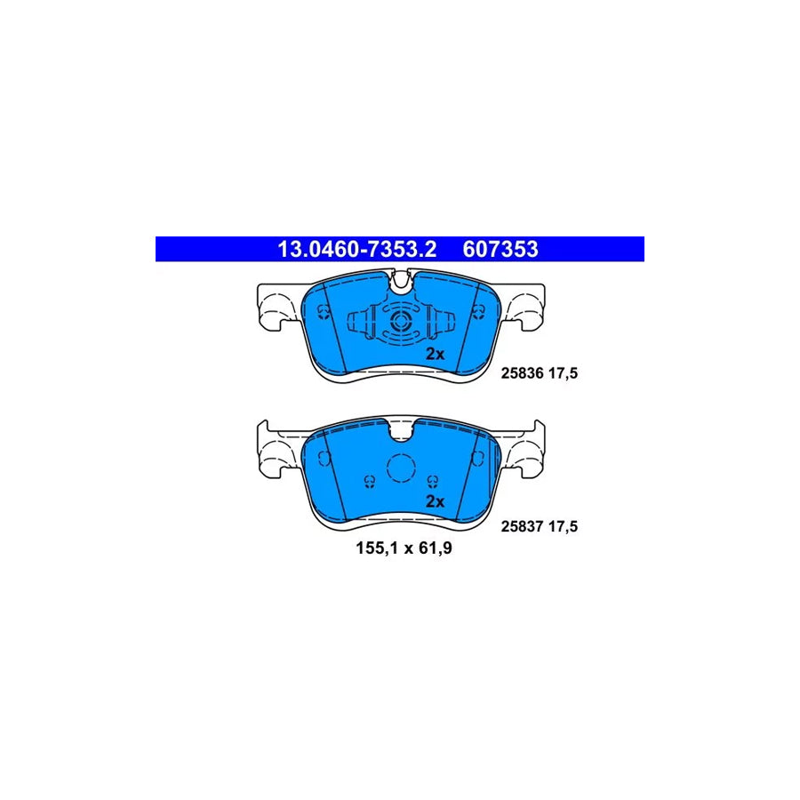 ATE 13.0460-7353.2 Brake Pad Set