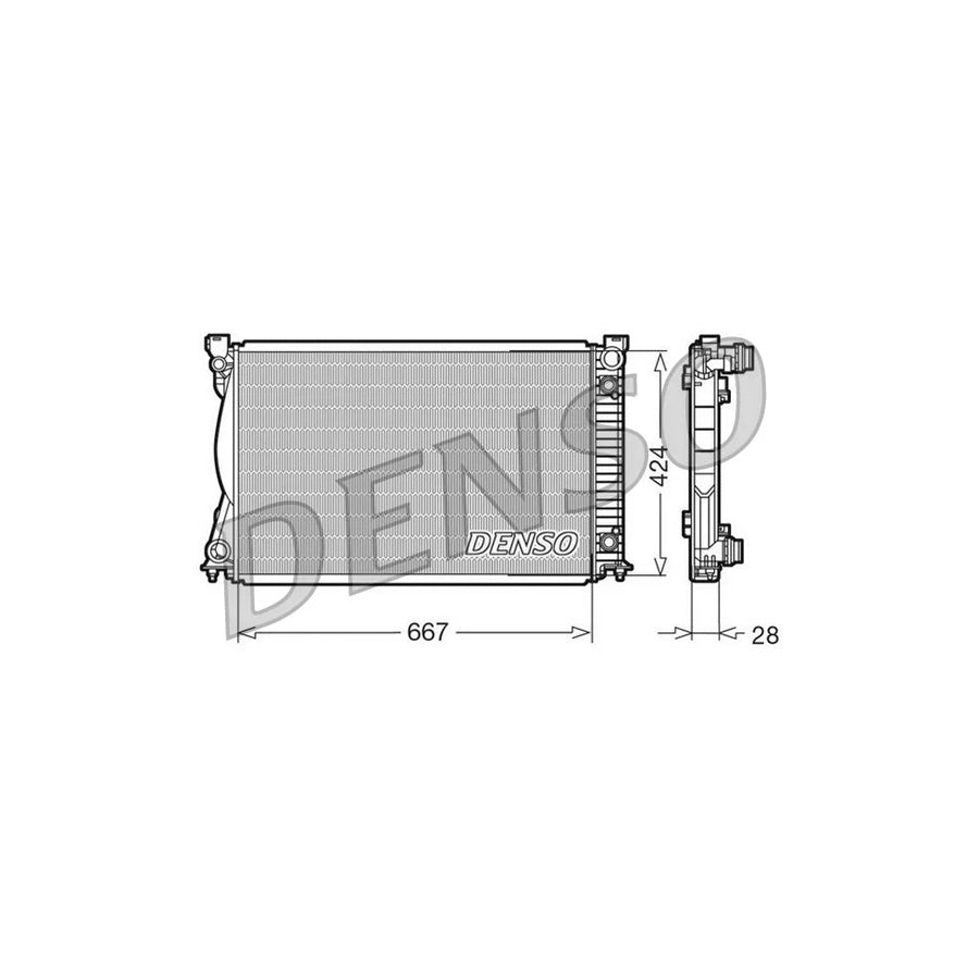 Denso DRM02039 Drm02039 Engine Radiator For Audi A6 | ML Performance UK