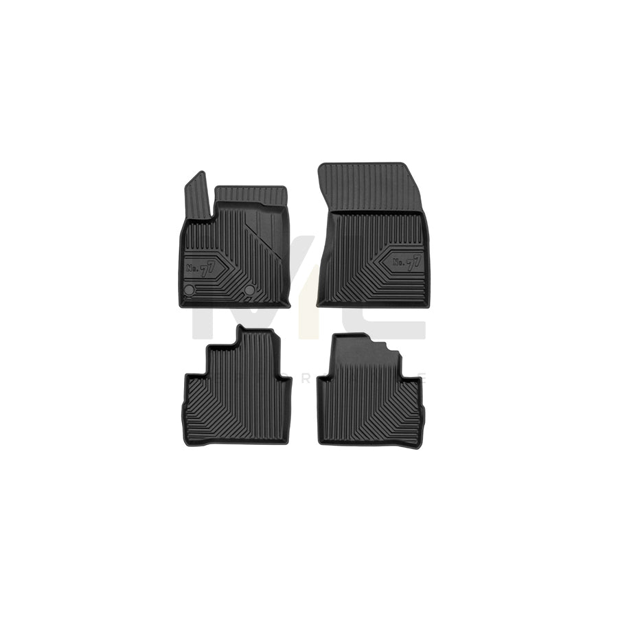 FROGUM Tailored, No.77 77427044 Floor mat set for NISSAN Qashqai III (J12) Elastomer, Front and Rear, Quantity: 4, Black | ML Performance Car Parts