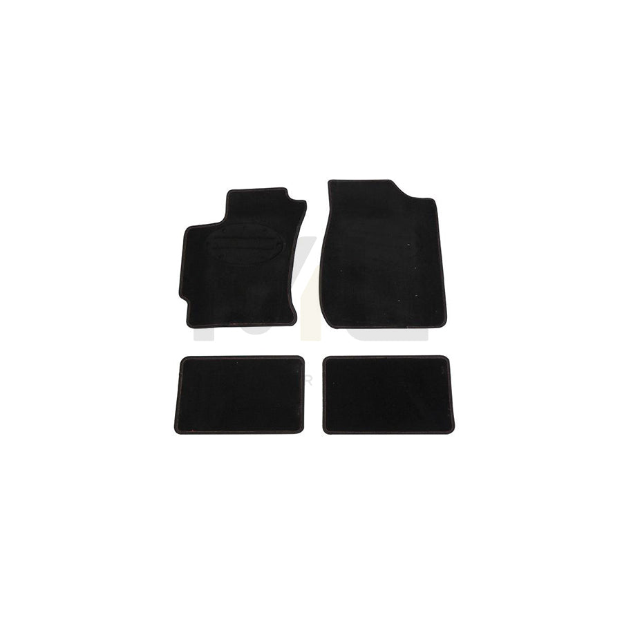 CARPOINT 0320831 Floor mat set Polyester, PP (Polypropylene), Front and Rear, Quantity: 4, Black | ML Performance Car Parts