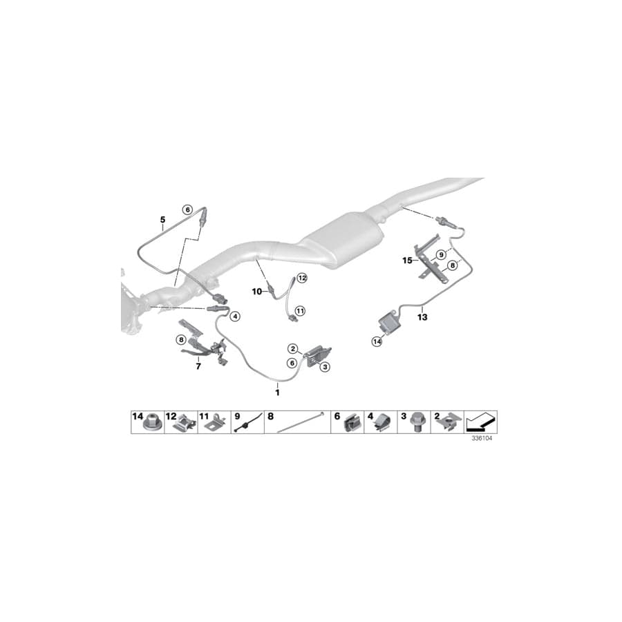 Genuine BMW 13628570041 F02 F10 F07 Bracket, Nox / Sensor Pm Cable (Inc. 520dX, 520d & 530dX) | ML Performance UK Car Parts