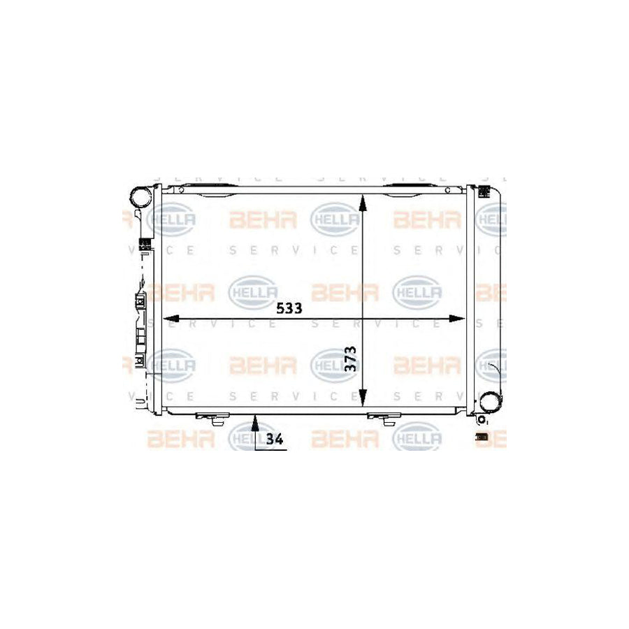 Hella 8MK 376 710-654 Engine Radiator