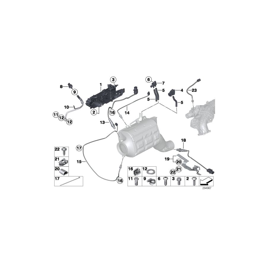 Genuine BMW 13628507629 G12 F31 G30 Temperature Sensor L=620 (Inc. 750dX, X5 M50dX & X7 M50dX) | ML Performance UK Car Parts