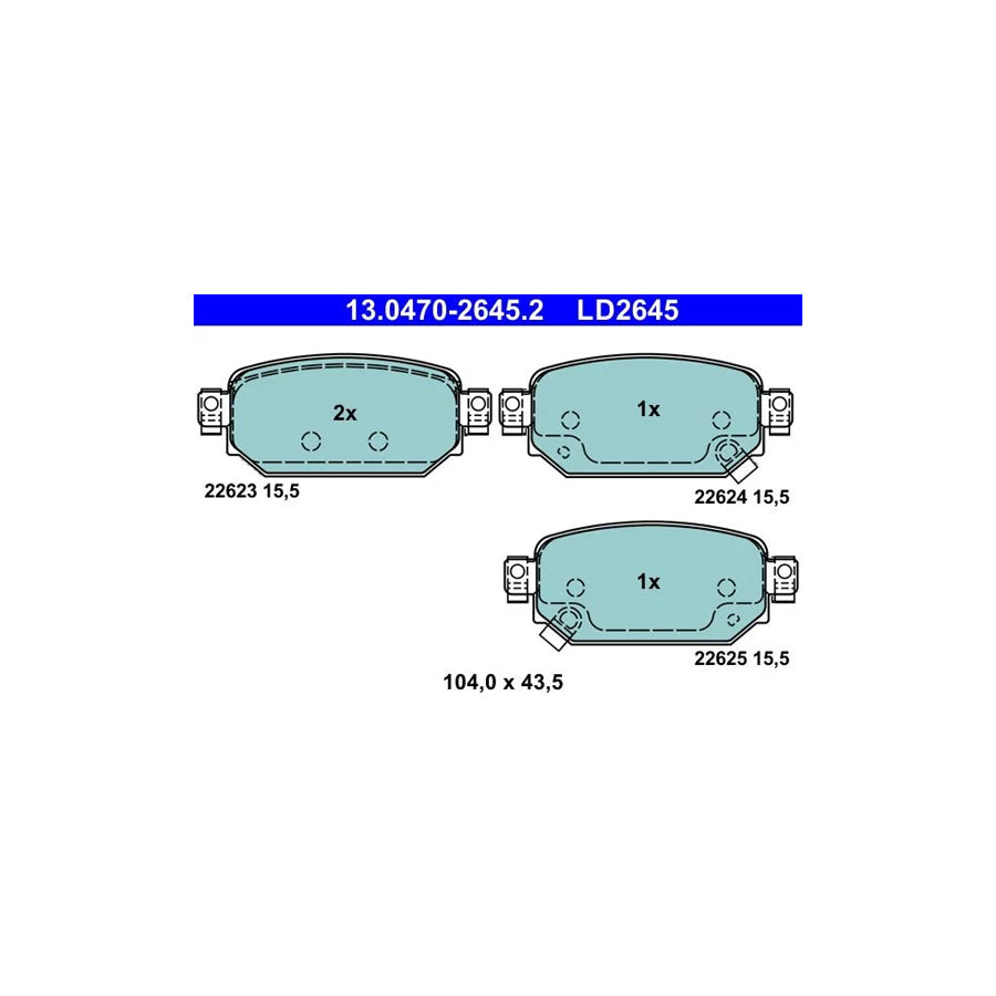 ATE 13.0470-2645.2 Brake Pad Set