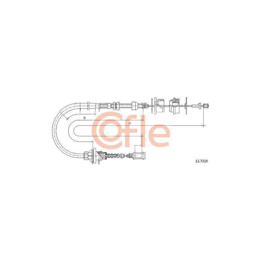 Cofle 12.7210 Clutch Cable For Fiat Ducato