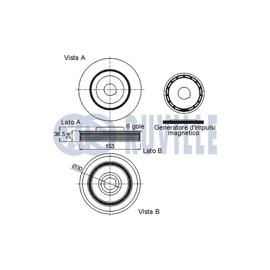 Ruville 985969 Axle Bush | ML Performance UK Car Parts