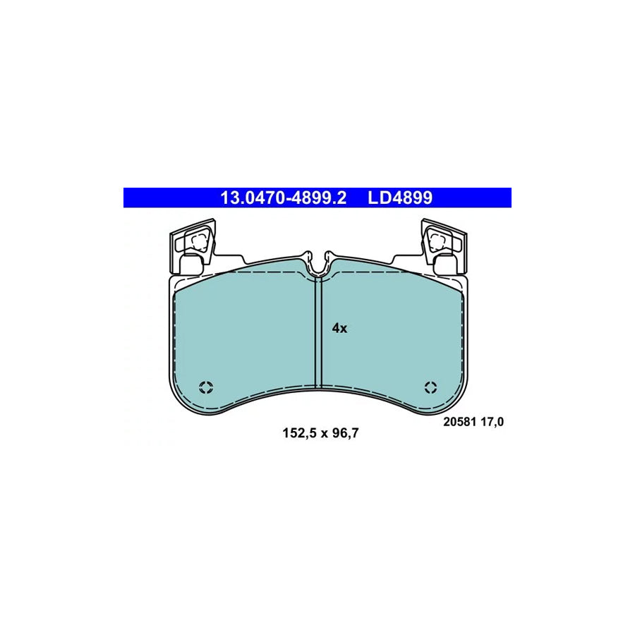 ATE 13.0470-4899.2 Brake Pad Set