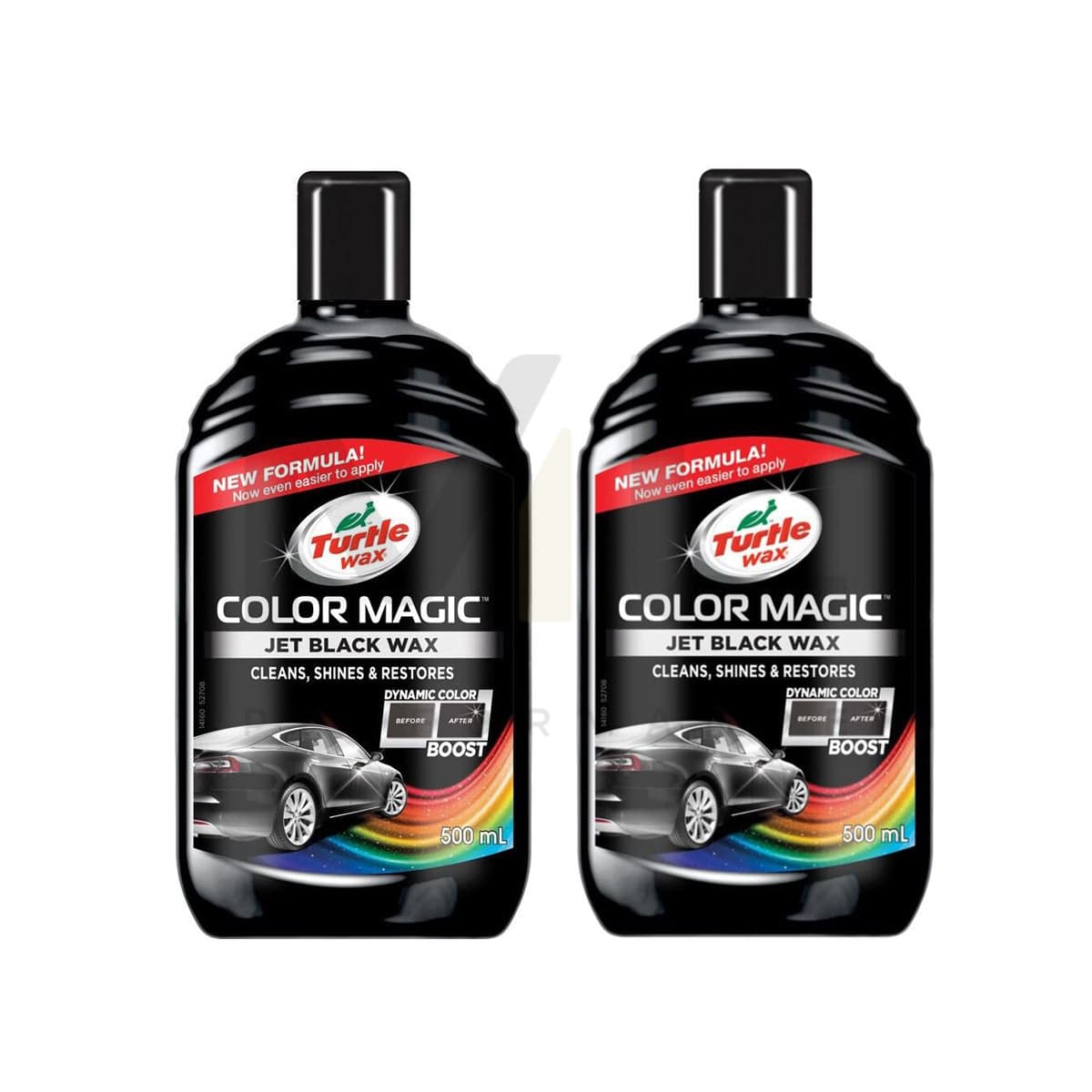 Turtle Wax Color Magic Black Car Polish 2 X 500 Ml