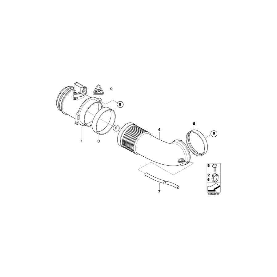 Genuine BMW 13627501554 E65 E66 Hot-Film Air Mass Meter (Inc. 735Li, 745Li & 745i) | ML Performance UK Car Parts