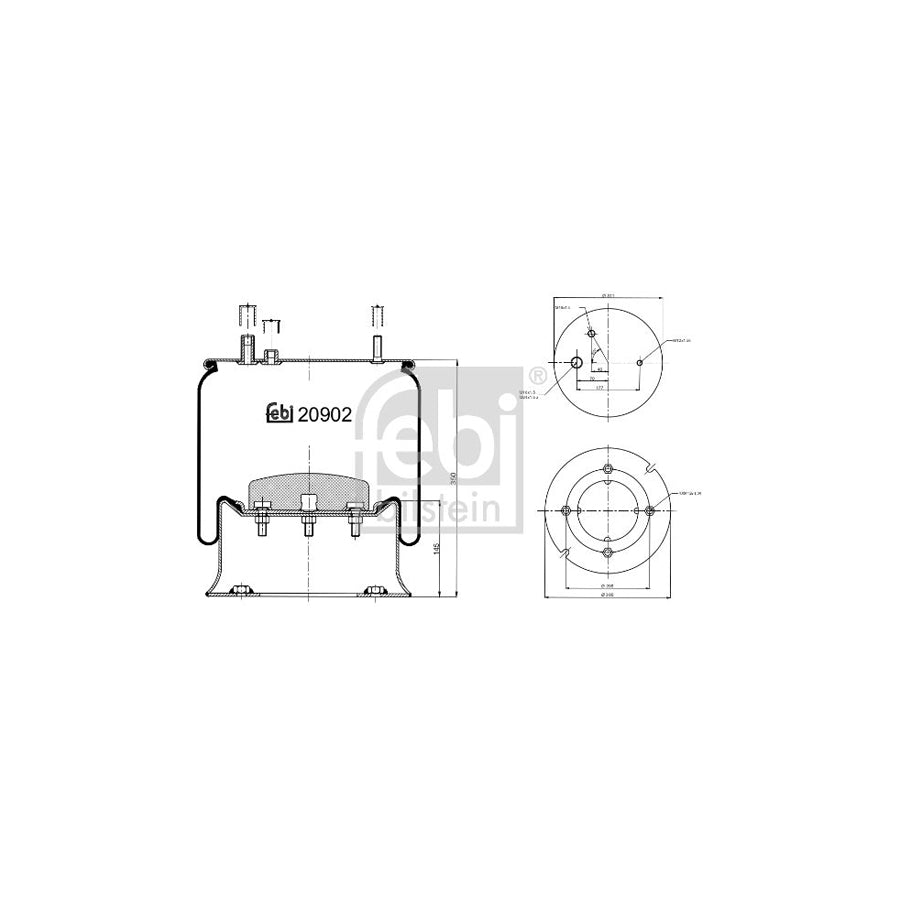 Febi Bilstein 20902 Boot, Air Suspension