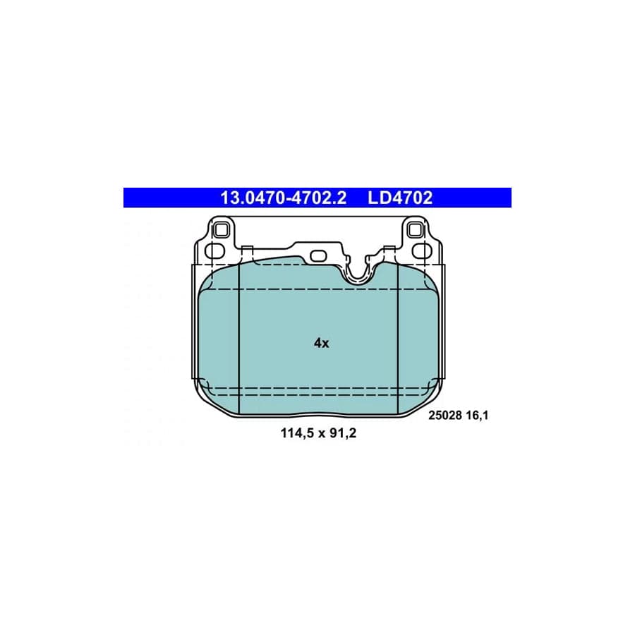 ATE 13.0470-4702.2 Brake Pad Set