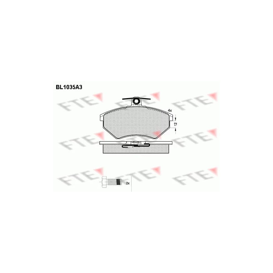 Fte BL1035A3 Brake Pad Set | ML Performance UK Car Parts