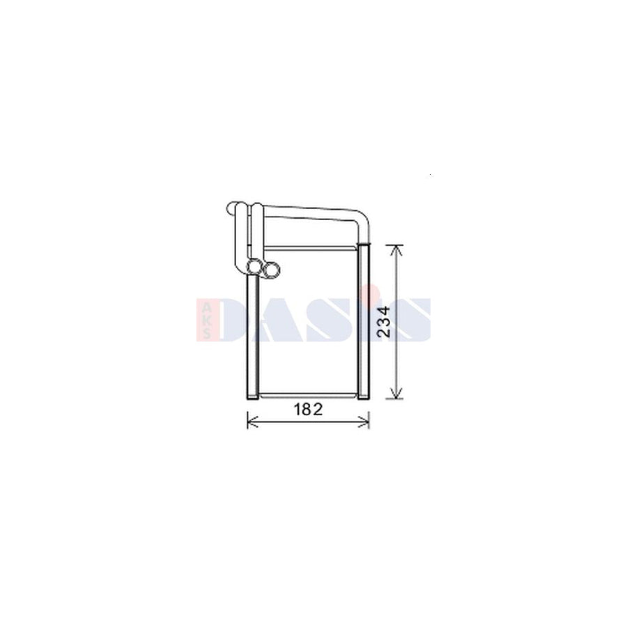 AKS Dasis 569027N Heater Matrix For Kia Magentis II (Mg) | ML Performance UK