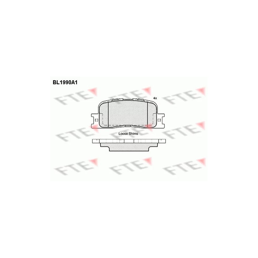 Fte BL1990A1 Brake Pad Set | ML Performance UK Car Parts