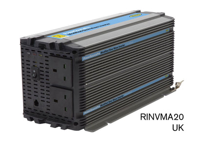 RING RINVMA20 12V DC to 230V AC, 2000W Modified Sine Wave Inverter (2 x UK Sockets) | ML Performance