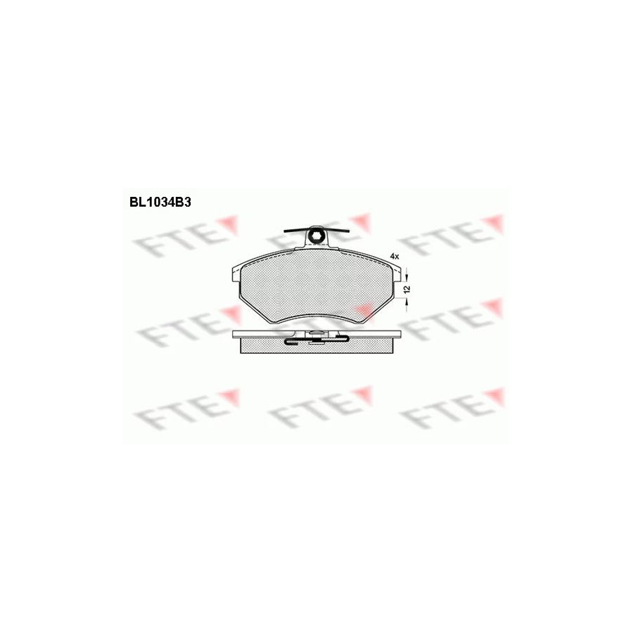 Fte BL1034B3 Brake Pad Set | ML Performance UK Car Parts