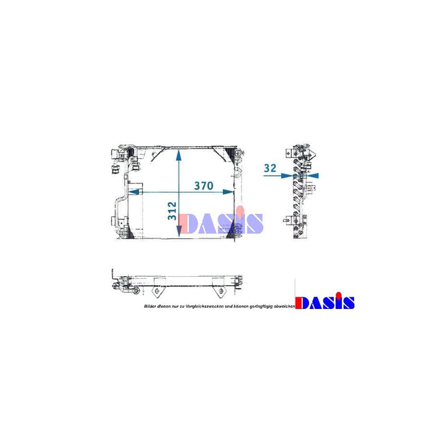 AKS Dasis 051890N Air Conditioning Condenser For BMW 3 Saloon (E21) | ML Performance UK