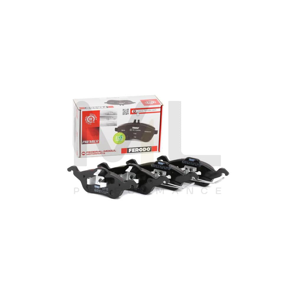 Ferodo Fqt1635 Brake Pad Set Front Axle, Incl. Wear Warning Contact, With Piston Clip | ML Performance Car Parts