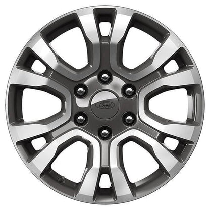 GENUINE FORD 1921398 x4 SET OF 4 RANGER ALLOY WHEEL 18" 6 X 2-SPOKE DESIGN, ARCTIC GREY MACHINED 2012 - 01/2019 | ML Performance UK