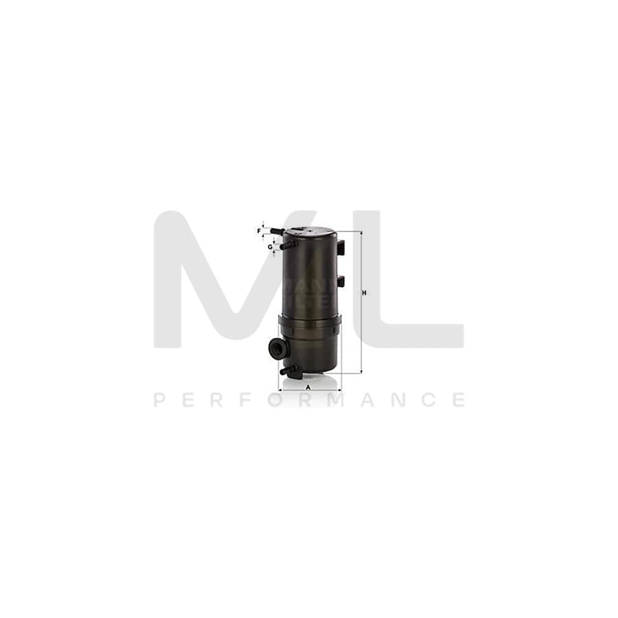 MANN-FILTER WK 10 046 z Fuel filter for VW AMAROK In-Line Filter, with seal | ML Performance Car Parts