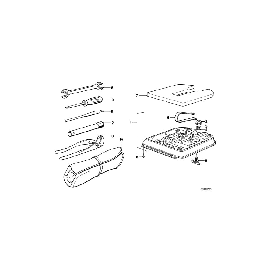 Genuine BMW 71111128913 E30 Roadster Tool Box (Inc. 325e, M3 & 320is) | ML Performance UK Car Parts