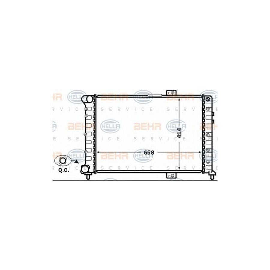 Hella 8MK 376 766-091 Engine Radiator