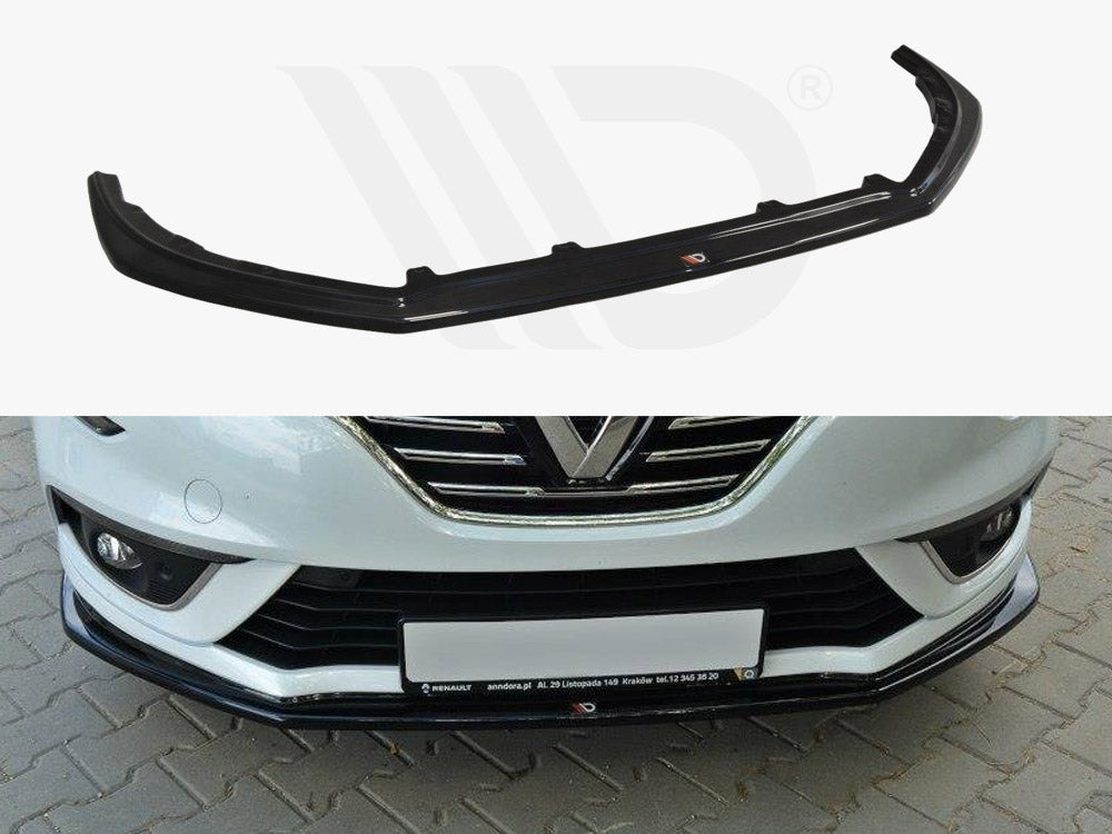 Maxton Design RE-ME-4-FD1T Front Splitter Renault Megane MK4 Hatchback | ML Performance UK Car Parts