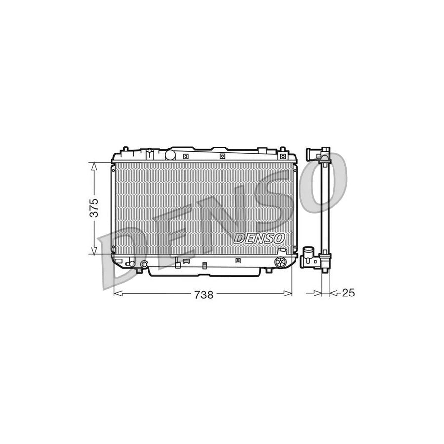 Denso DRM50021 Drm50021 Engine Radiator For Toyota Rav4 Ii Off-Road (Xa20) | ML Performance UK