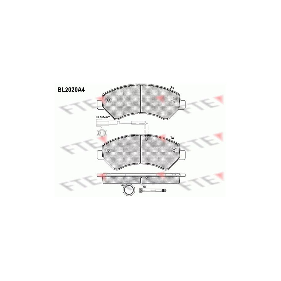 Fte BL2020A4 Brake Pad Set | ML Performance UK Car Parts