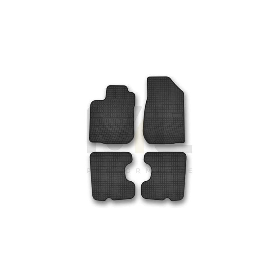 FROGUM Tailored 402270 Floor mat set for DACIA Sandero II Elastomer, Front and Rear, Quantity: 4, Black | ML Performance Car Parts