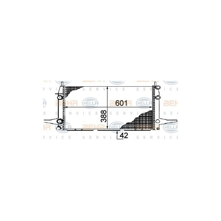 Hella 8MK 376 710-431 Engine Radiator