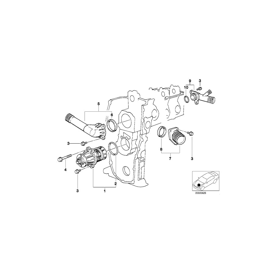 Genuine BMW 11531437149 E34 E36 E46 Axial Gasket (Inc. 316g, Z3 1.9 & 318i) | ML Performance UK Car Parts