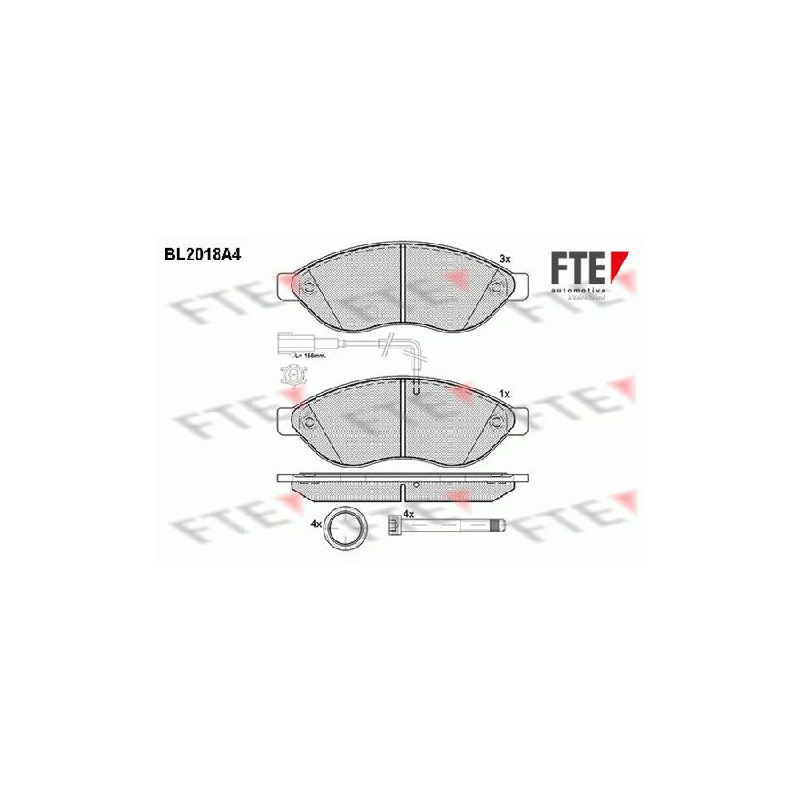 Fte BL2018A4 Brake Pad Set | ML Performance UK Car Parts