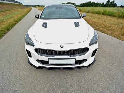 Maxton Design KI-ST-1-GT-FD2T Front Splitter V.2 Kia Stinger Gt (2017-19) | ML Performance UK Car Parts