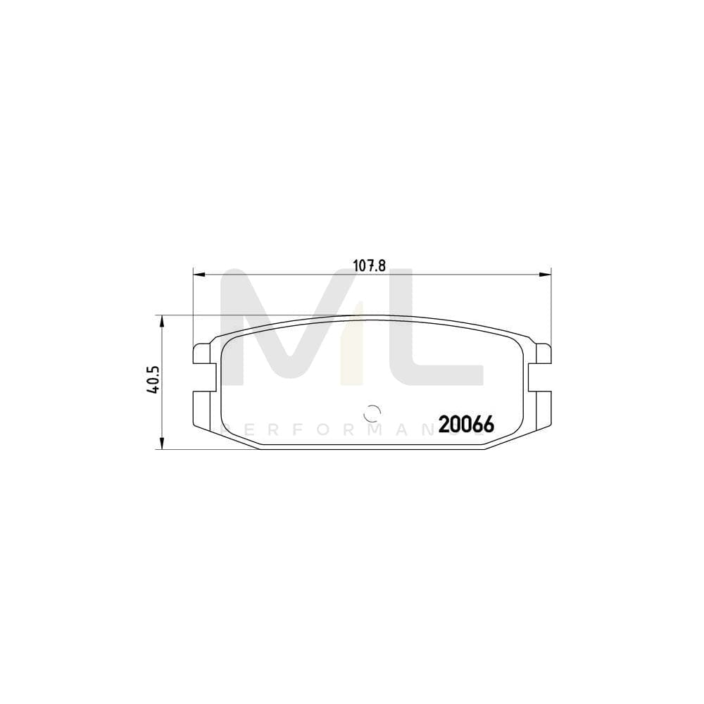 Brembo P 54 011 Brake Pad Set For Mitsubishi Pajero / Shogun Excl. Wear Warning Contact | ML Performance Car Parts