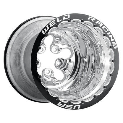 Weld 83XP-514412MP Alpha-1 Pro Wheel 15x14 5x5 ET-165 BS1 Polished Center - Polished Shell