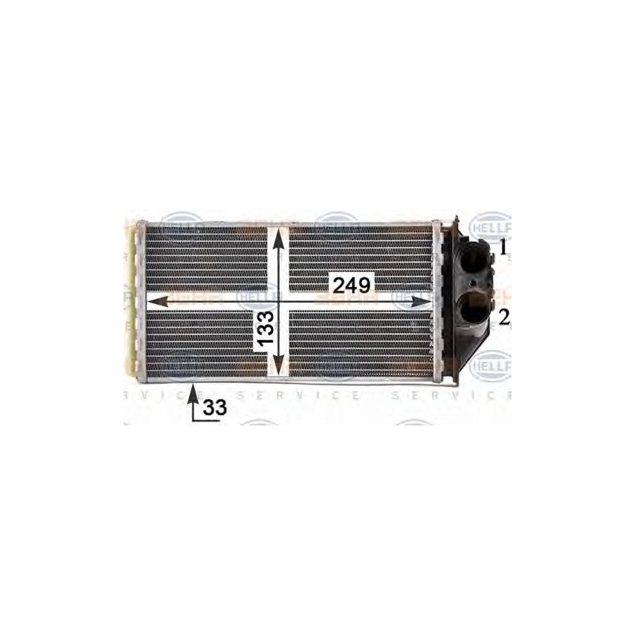 Hella 8FH 351 315-471 Heater Matrix