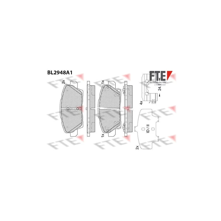 Fte BL2948A1 Brake Pad Set For Kia Picanto Iii (Ja) | ML Performance UK Car Parts