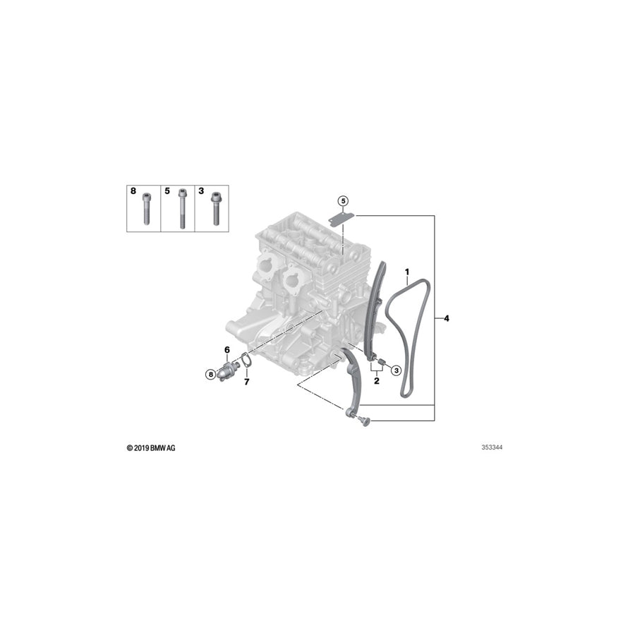 Genuine BMW 11317729591 Timing Chain (Inc. i3) | ML Performance UK Car Parts