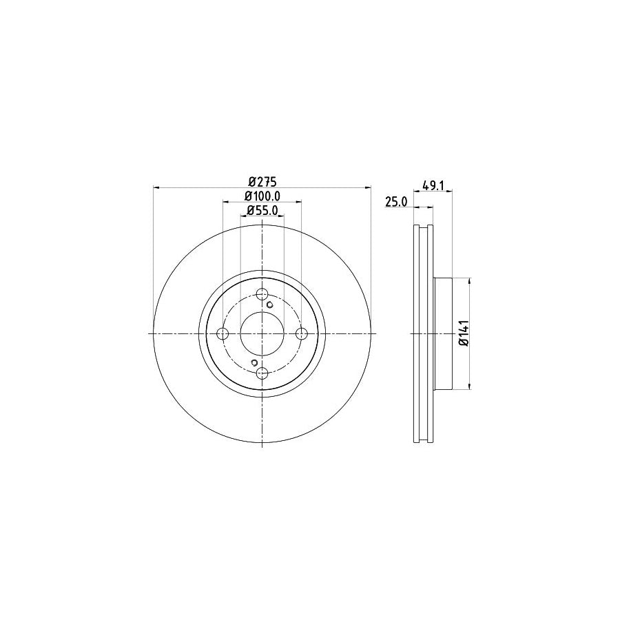 Hella 8AW 355 532-341 Wheel Brake Cylinder